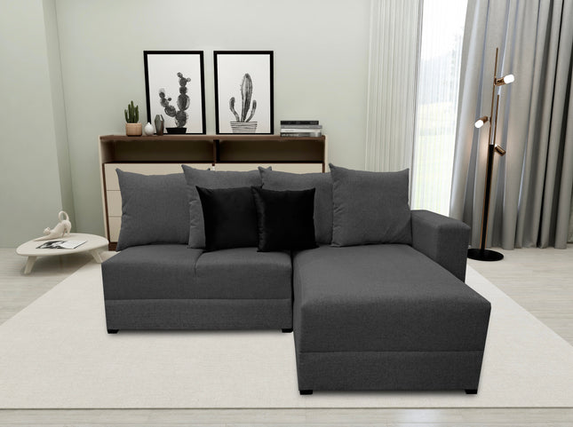 Sala Esquinera Orlando Gris Oxford - 200 x 160 cm, El Bazar Store