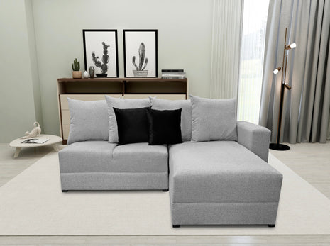 Sala Esquinera Orlando Gris Plata - 200 x 160 cm, El Bazar Store