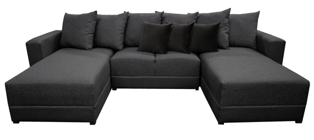 Sala Esquinera Modular en U El Bazar Store Oslo Lino 160x290x160 cm 3 Piezas