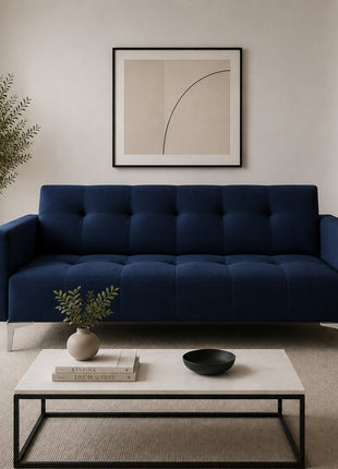 Sofa Cama Paris Lino, Brazos plegables, El Bazar Store, Futon 3 posiciones