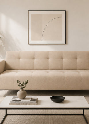 Sofa Cama Paris Lino, Brazos plegables, El Bazar Store, Futon 3 posiciones