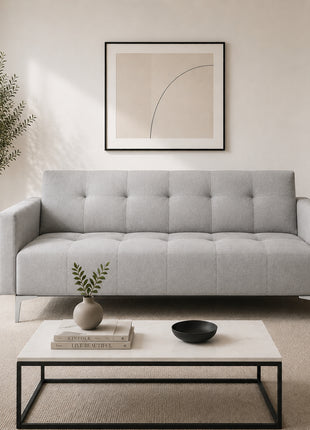 Sofa Cama Paris Lino, Brazos plegables, El Bazar Store, Futon 3 posiciones