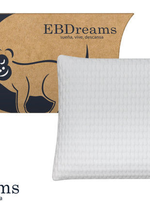 Almohada EBDreams Pillow Mix Blanco Air Sense Estandar Media Ergonómica Bambú El Bazar Store