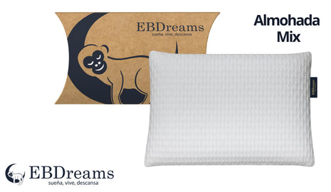 Almohada EBDreams Pillow Mix Blanco Air Sense Estandar Media Ergonómica Bambú El Bazar Store