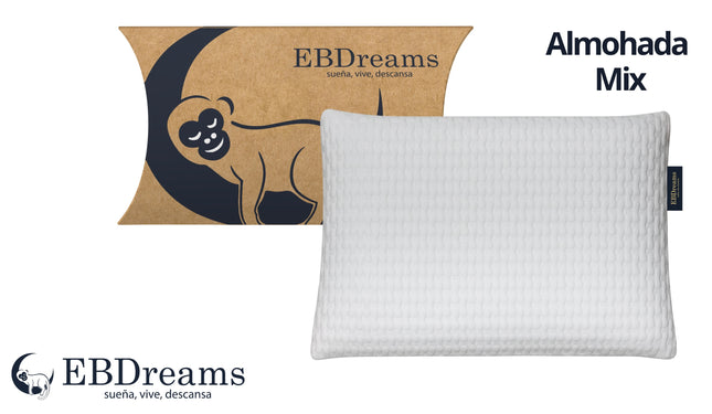 Almohada EBDreams Pillow Mix Blanco Air Sense Estandar Media Ergonómica Bambú El Bazar Store