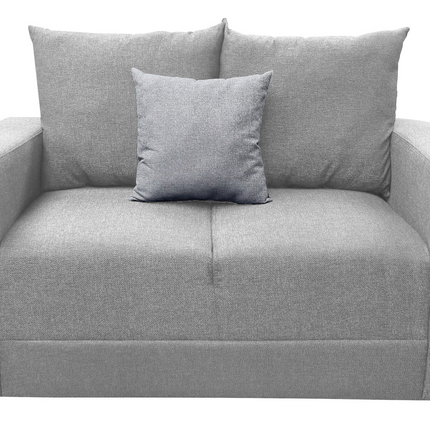 Love seat El Bazar Store Miami Lino Gris plata  2 plazas, Modular, Moderno, Sala