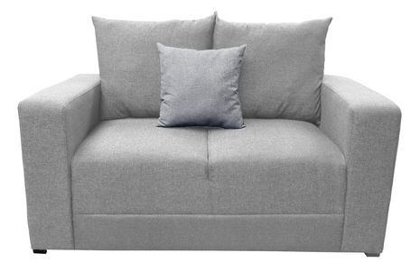 Love seat El Bazar Store Miami Lino Gris plata  2 plazas, Modular, Moderno, Sala