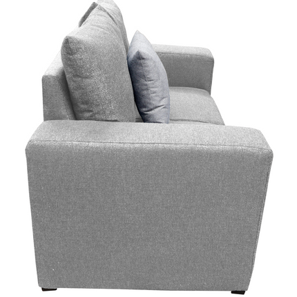 Love seat El Bazar Store Miami Lino Gris plata  2 plazas, Modular, Moderno, Sala
