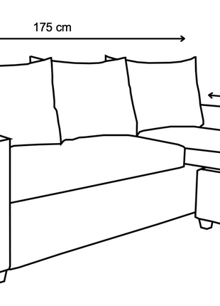 Sala Esquinera Modular El Bazar Store Vancouver 175x130 cm Sofa Lado derecho ó izquierdo Económica, Tela Lino
