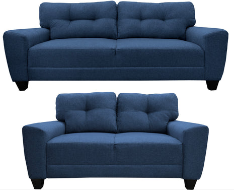 Sala Modular 3-2 El Bazar Store Sidney Lino nacional Azul Marino Sofá Love seat