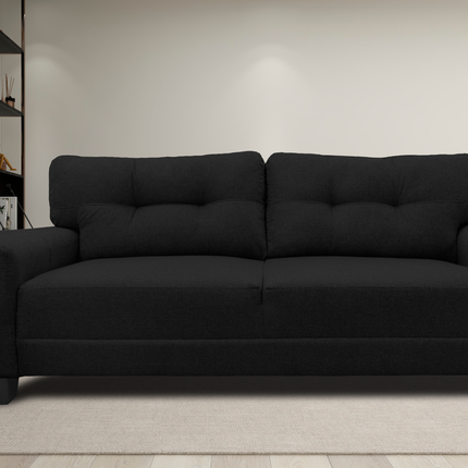 Sofa El Bazar Store Sidney Lino Negro 3 plazas, Modular, Moderno, Sala