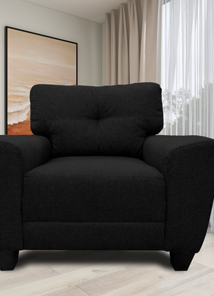 Sala Modular 3-2-1 El Bazar Store Sidney Gris Negro, Sofa, Love seat y sillon