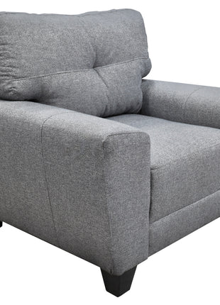 Sala Modular 3-2-1 El Bazar Store Sidney Gris Plata, Sofa, Love seat y sillon