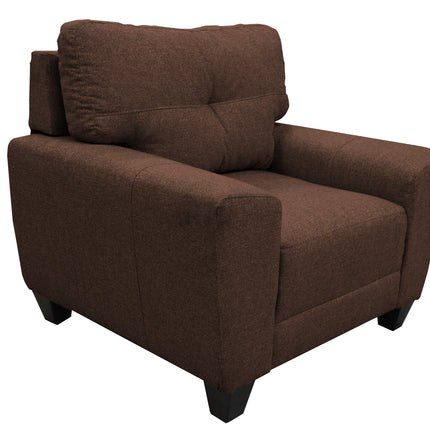 Sala Modular 3-2-1 El Bazar Store Sidney Chocolate, Sofa, Love seat y sillon