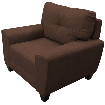 Sala Modular 3-2-1 El Bazar Store Sidney Chocolate, Sofa, Love seat y sillon