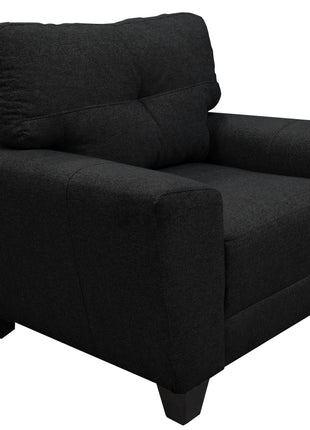 Sala Modular 3-2-1 El Bazar Store Sidney Gris Negro, Sofa, Love seat y sillon