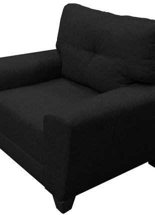 Sala Modular 3-2-1 El Bazar Store Sidney Gris Negro, Sofa, Love seat y sillon