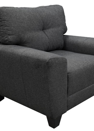 Sala Modular 3-2-1 El Bazar Store Sidney Gris oxford, Sofa, Love seat y sillon