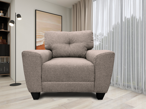Sillon El Bazar Store Sidney Lino Beige 1 plaza, Modular, Moderno, Sala, Ocasional