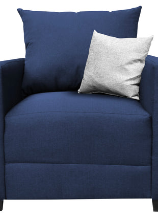 Sillón El Bazar Store Atlanta Lino Azul Marino 1 plaza Modular Moderno