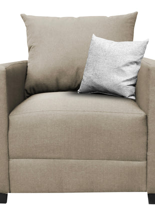 Sillón El Bazar Store Atlanta Lino Beige 1 plaza Modular Moderno