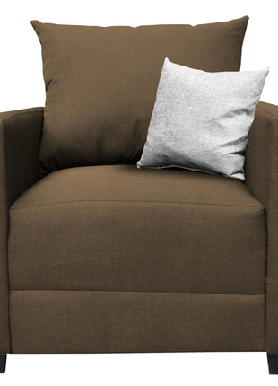 Sillón El Bazar Store Atlanta Lino Chocolate 1 plaza Modular Moderno