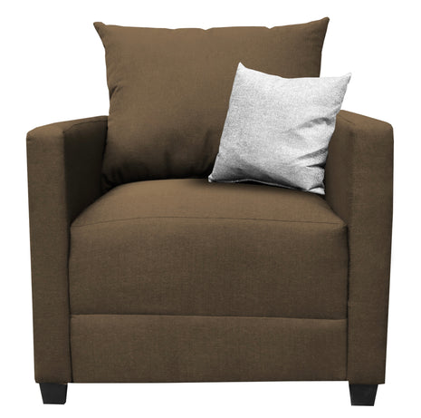 Sillón El Bazar Store Atlanta Lino Chocolate 1 plaza Modular Moderno