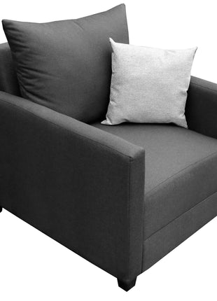 Sillón El Bazar Store Atlanta Lino Gris Oxford 1 plaza Modular Moderno