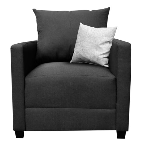 Sillón El Bazar Store Atlanta Lino Gris Oxford 1 plaza Modular Moderno