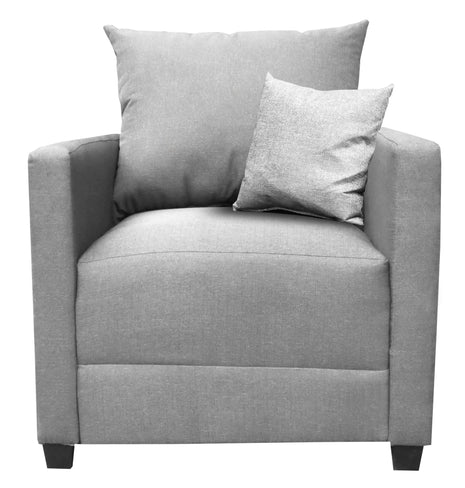 Sillón El Bazar Store Atlanta Lino Gris Plata 1 plaza Modular Moderno