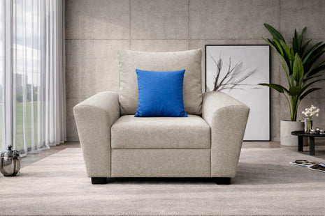 Sillón El Bazar Store Islandia Lino Beige 1 plaza, Modular, Moderno, Sofá, sala
