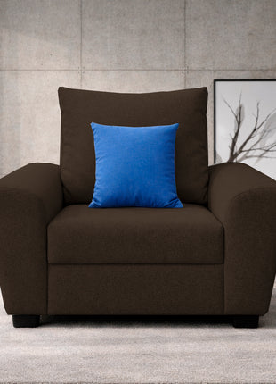 Sillón El Bazar Store Islandia Lino Chocolate 1 plaza, Modular, Moderno, Sofá, sala
