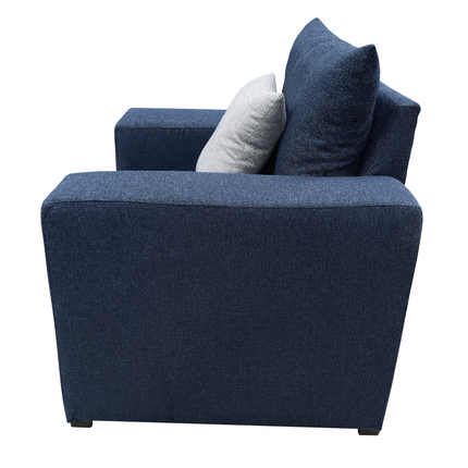 Sillon El Bazar Store Miami Lino Azul marino 1 Plaza, Modular, Moderno, Sala