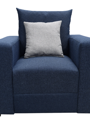 Sillon El Bazar Store Miami Lino Azul marino 1 Plaza, Modular, Moderno, Sala