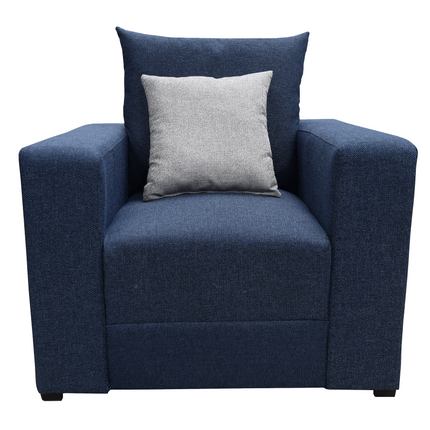 Sillon El Bazar Store Miami Lino Azul marino 1 Plaza, Modular, Moderno, Sala