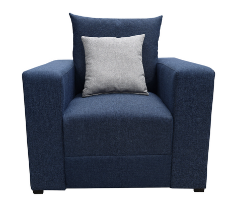 Sillon El Bazar Store Miami Lino Azul marino 1 Plaza, Modular, Moderno, Sala