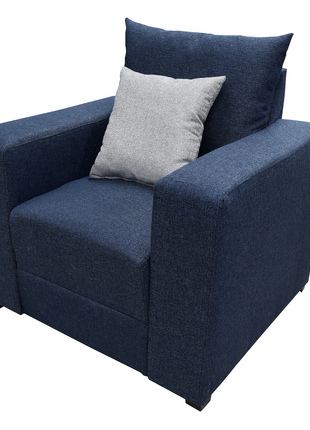 Sala Modular 3-2-1 El Bazar Store Miami Azul marino, Sofa, Love seat y sillon