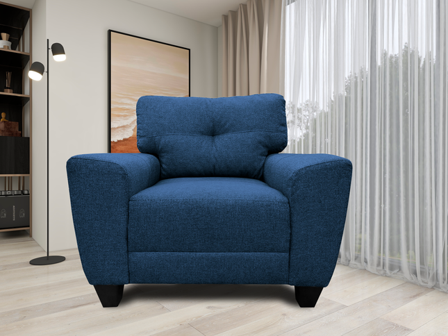 Sillon El Bazar Store Sidney Lino Azul marino 1 plaza, Modular, Moderno, Sala