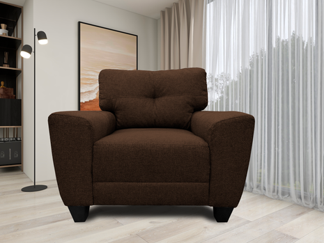 Sillon El Bazar Store Sidney Lino Chocolate 1 plaza, Modular, Moderno, Sala