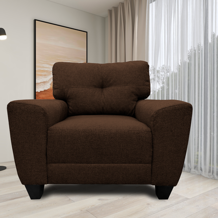 Sala Modular 3-2-1 El Bazar Store Sidney Chocolate, Sofa, Love seat y sillon