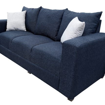 Sala Modular 3-2-1 El Bazar Store Miami Azul marino, Sofa, Love seat y sillon