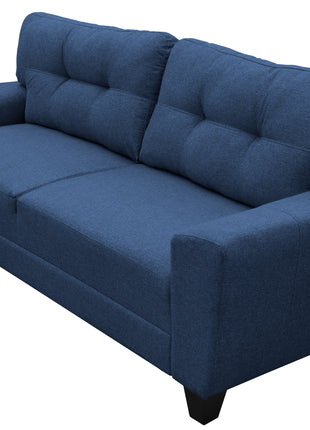 Sala Modular 3-2 El Bazar Store Sidney Lino nacional Azul Marino Sofá Love seat
