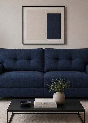 Sala Modular 3-2 El Bazar Store Sidney Lino nacional Azul Marino Sofá Love seat