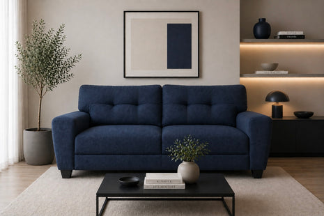 Sala Modular 3-2 El Bazar Store Sidney Lino nacional Azul Marino Sofá Love seat