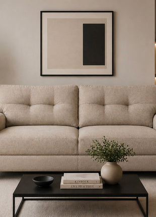 Sala Modular 3-2 El Bazar Store Sidney Lino nacional Beige Sofá Love seat
