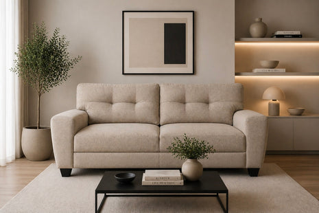 Sala Modular 3-2 El Bazar Store Sidney Lino nacional Beige Sofá Love seat