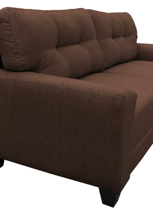 Sala Modular 3-2-1 El Bazar Store Sidney Chocolate, Sofa, Love seat y sillon