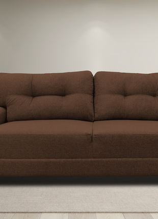 Sala Modular 3-2-1 El Bazar Store Sidney Chocolate, Sofa, Love seat y sillon