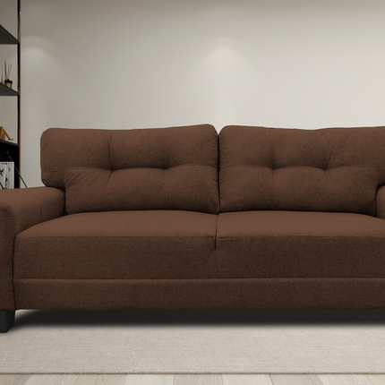 Sala Modular 3-2-1 El Bazar Store Sidney Chocolate, Sofa, Love seat y sillon