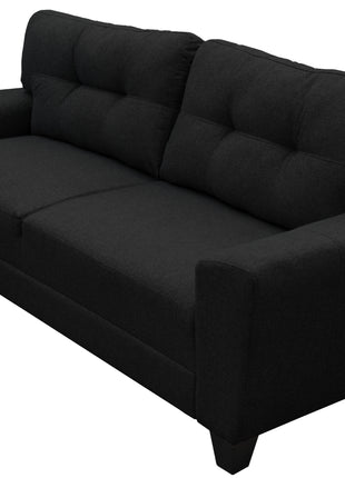 Sala Modular 3-2-1 El Bazar Store Sidney Gris Negro, Sofa, Love seat y sillon
